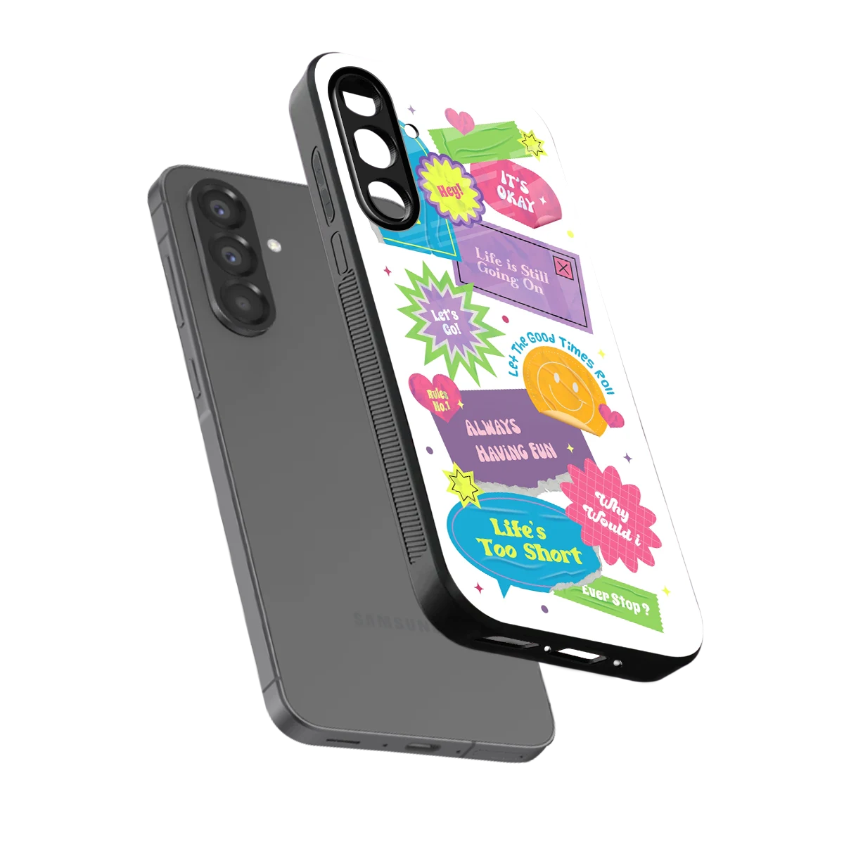 Lesss Go sleek samsung galaxy a37 5g cover with tempered glass back and TPU edges