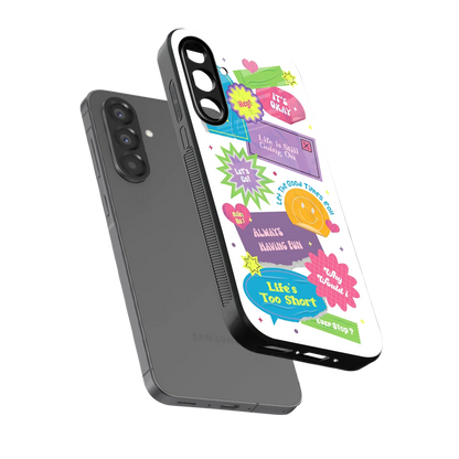 Lesss Go sleek samsung galaxy a37 5g cover with tempered glass back and TPU edges