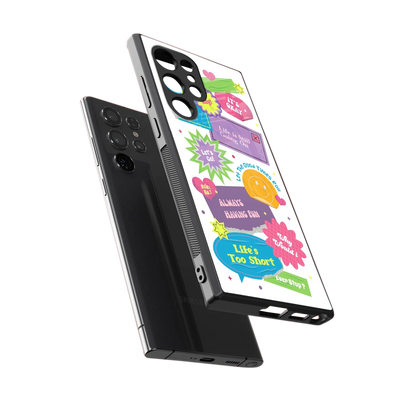 Lesss Go sleek samsung galaxy s24 ultra cover with tempered glass back and TPU edges