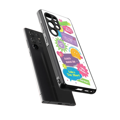 Lesss Go sleek samsung galaxy s25 ultra cover with tempered glass back and TPU edges