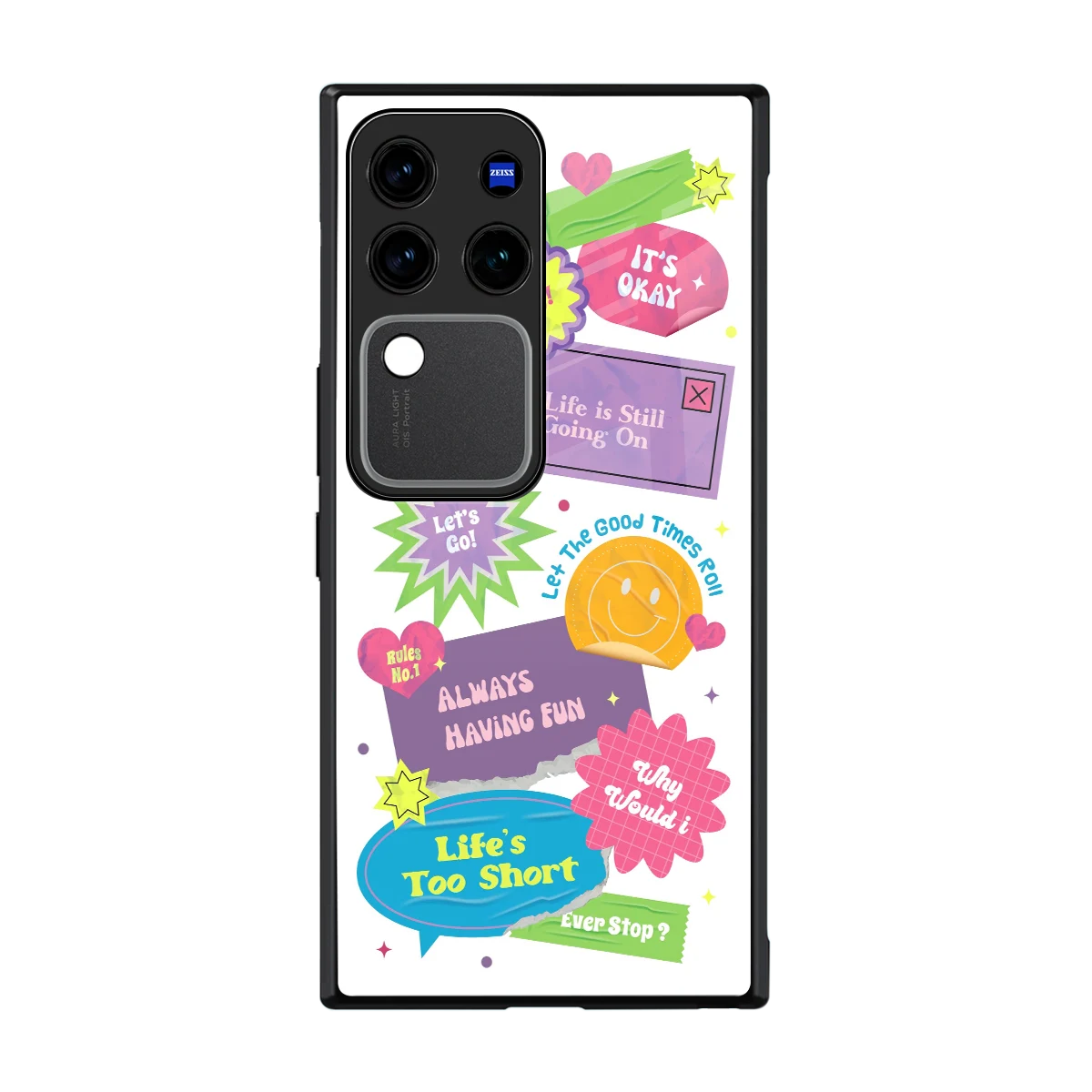 Lesss Go back phone cover | glass case forvivo v30 pro
