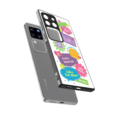 Lesss Go sleekvivo v30 pro cover with tempered glass back and TPU edges