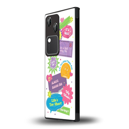 Lesss Go vivo v30 mobile cover | shockproof glass phone case