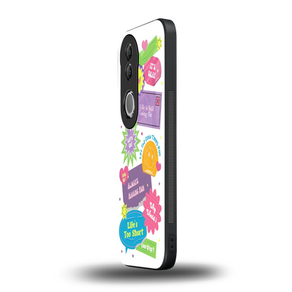 Lesss Go vivo v50 mobile cover | shockproof glass phone case
