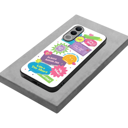 Lesss Go stylish phone case for vivo v70 fe | glossy glass and slim fit
