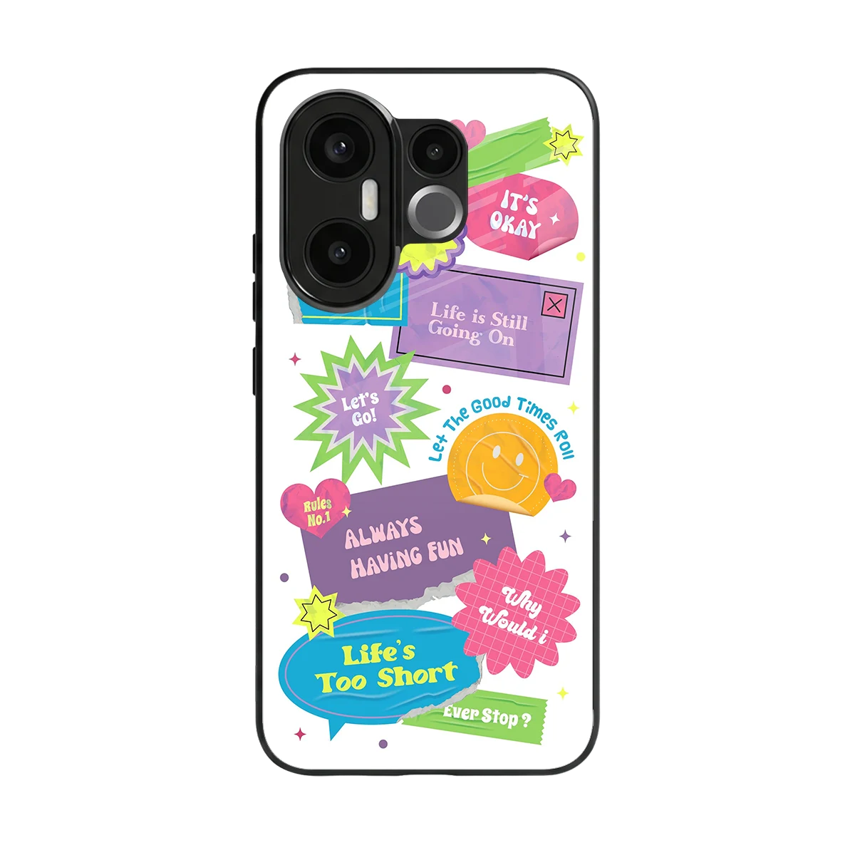 Lesss Go back phone cover | glass case for vivo x200 fe