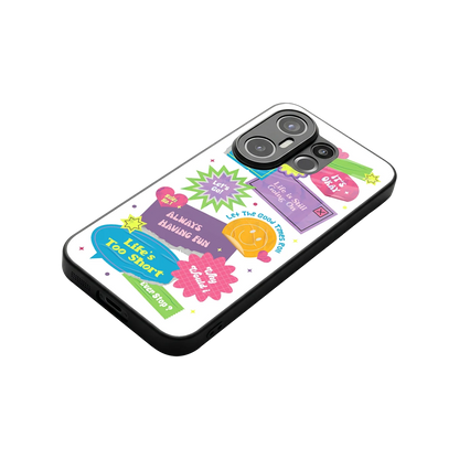 Lesss Go stylish phone case for vivo x200 fe | glossy glass and slim fit