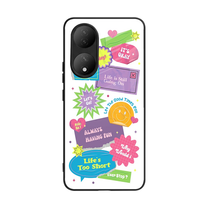 Lesss Go back phone cover | glass case for Vivo-y100