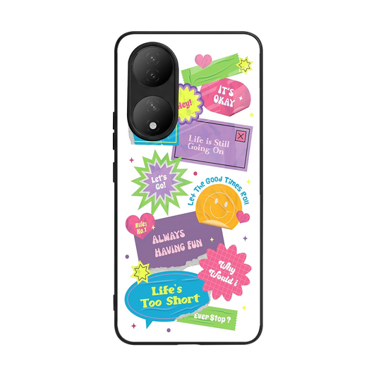 Lesss Go back phone cover | glass case for Vivo-y100