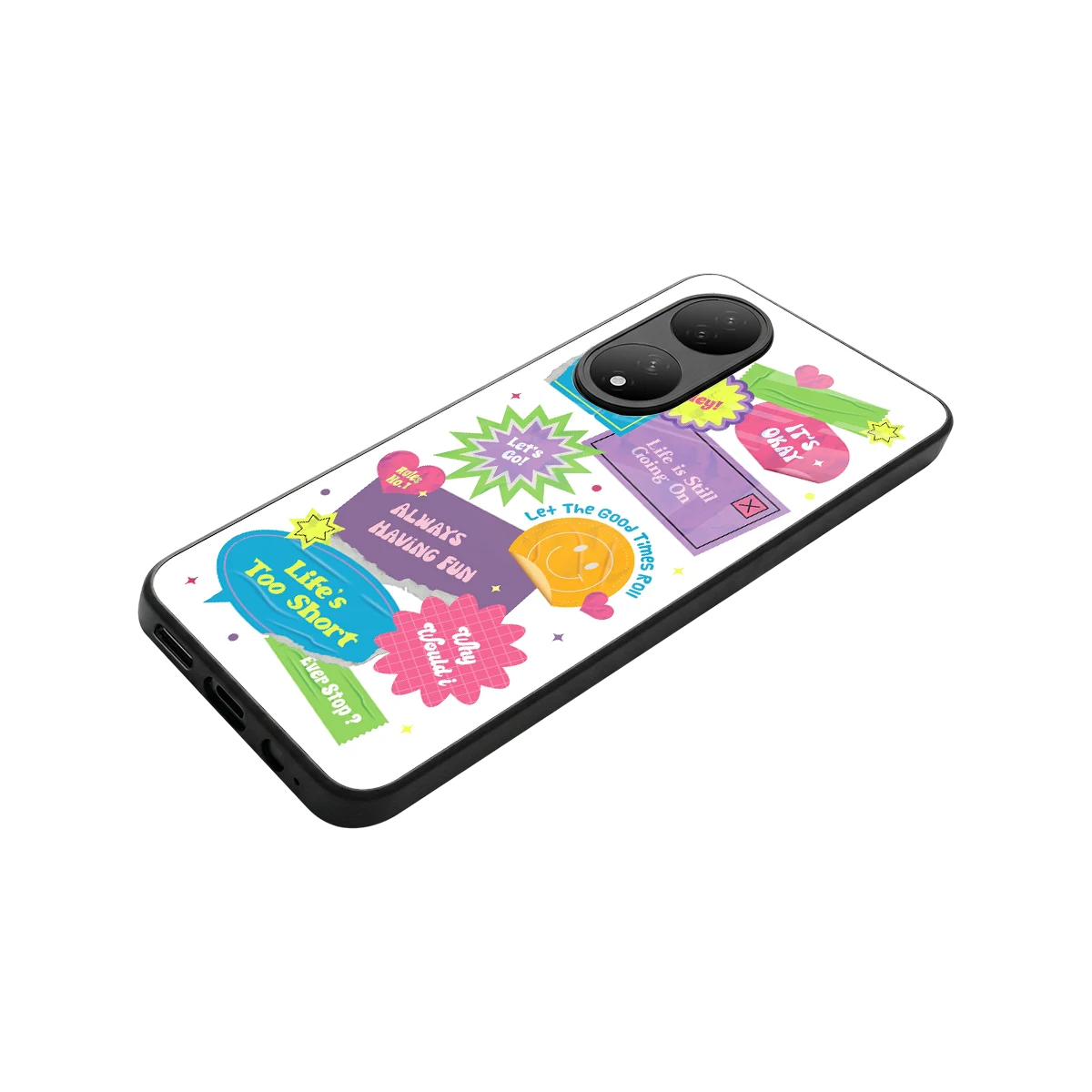 Lesss Go stylish phone case for Vivo-y100 | glossy glass and slim fit