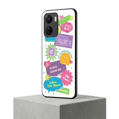 Lesss Go vivo y16 mobile cover | shockproof glass phone case