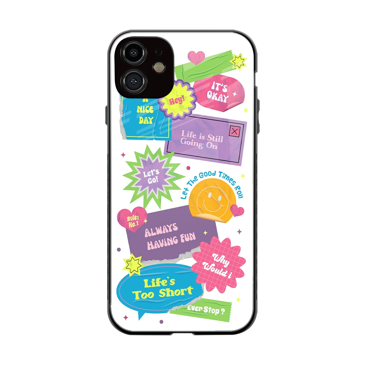 Lesss Go back phone cover | glass case for iphone 12