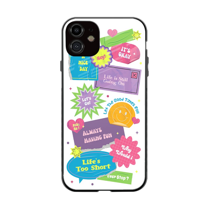 Lesss Go back phone cover | glass case for iphone 12