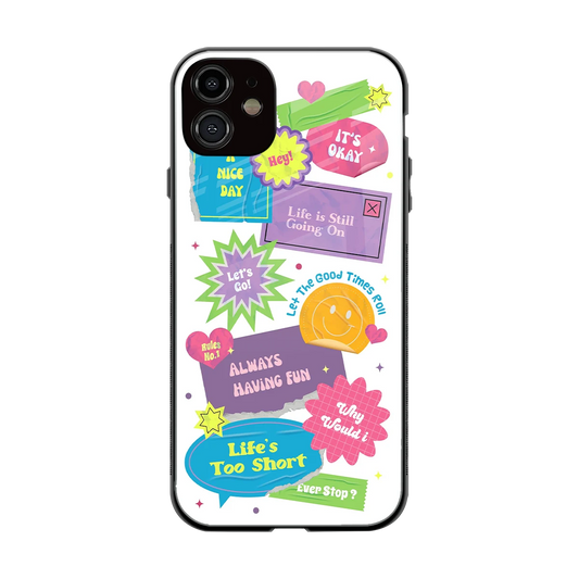 Lesss Go back phone cover | glass case for iphone 12