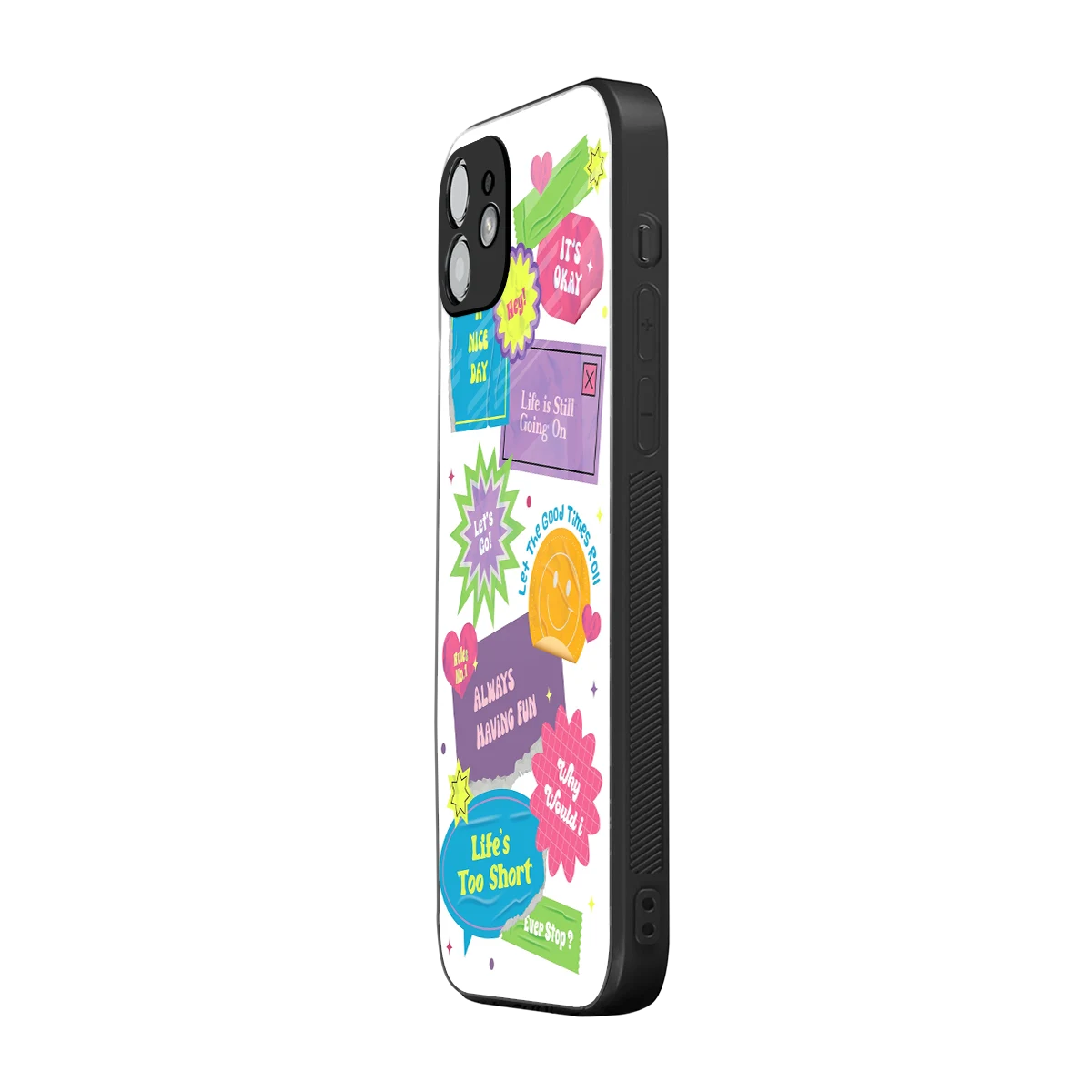 Lesss Go iphone 12 mobile cover | shockproof glass phone case