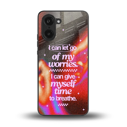 Let Go back phone cover | glass case for oneplus nord ce5 5g
