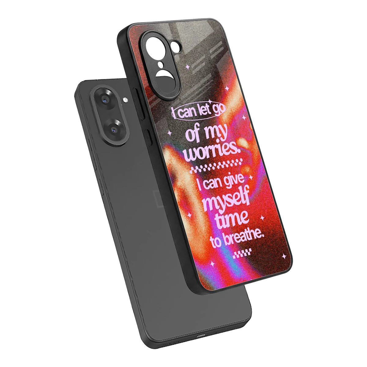 Let Go sleek oneplus nord ce5 5g cover with tempered glass back and TPU edges