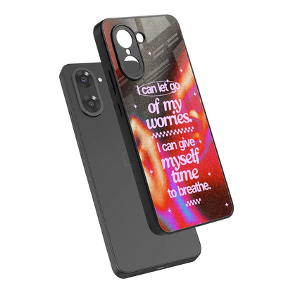 Let Go sleek oneplus nord ce5 5g cover with tempered glass back and TPU edges
