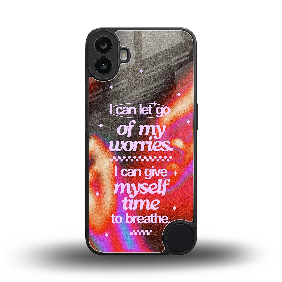 Let Go back phone cover | glass case for cmf nothing phone 1