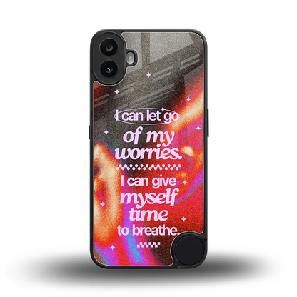 Let Go back phone cover | glass case for cmf nothing phone 1
