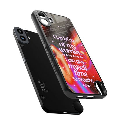 Let Go sleek cmf nothing phone 1 cover with tempered glass back and TPU edges