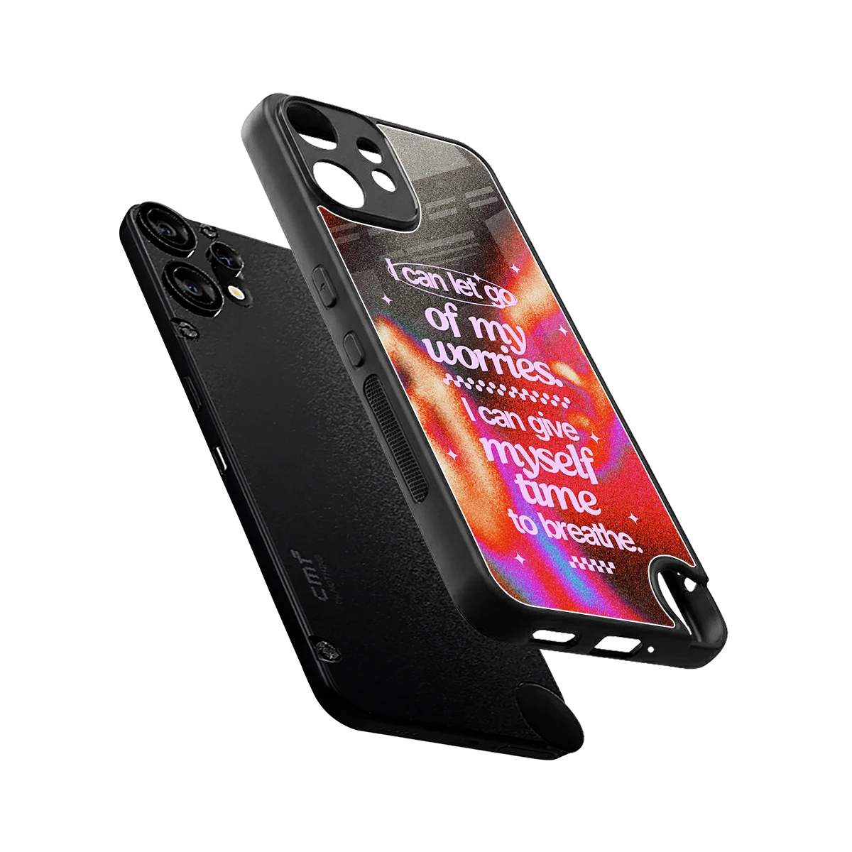 Let Go sleek cmf nothing phone 2 pro cover with tempered glass back and TPU edges