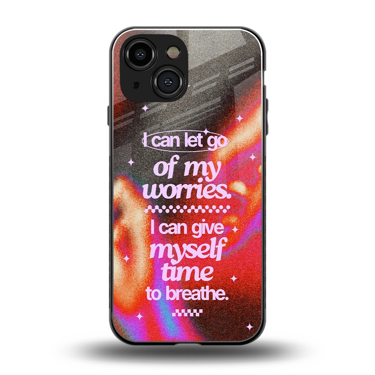 Let Go back phone cover | glass case for iphone 12 mini