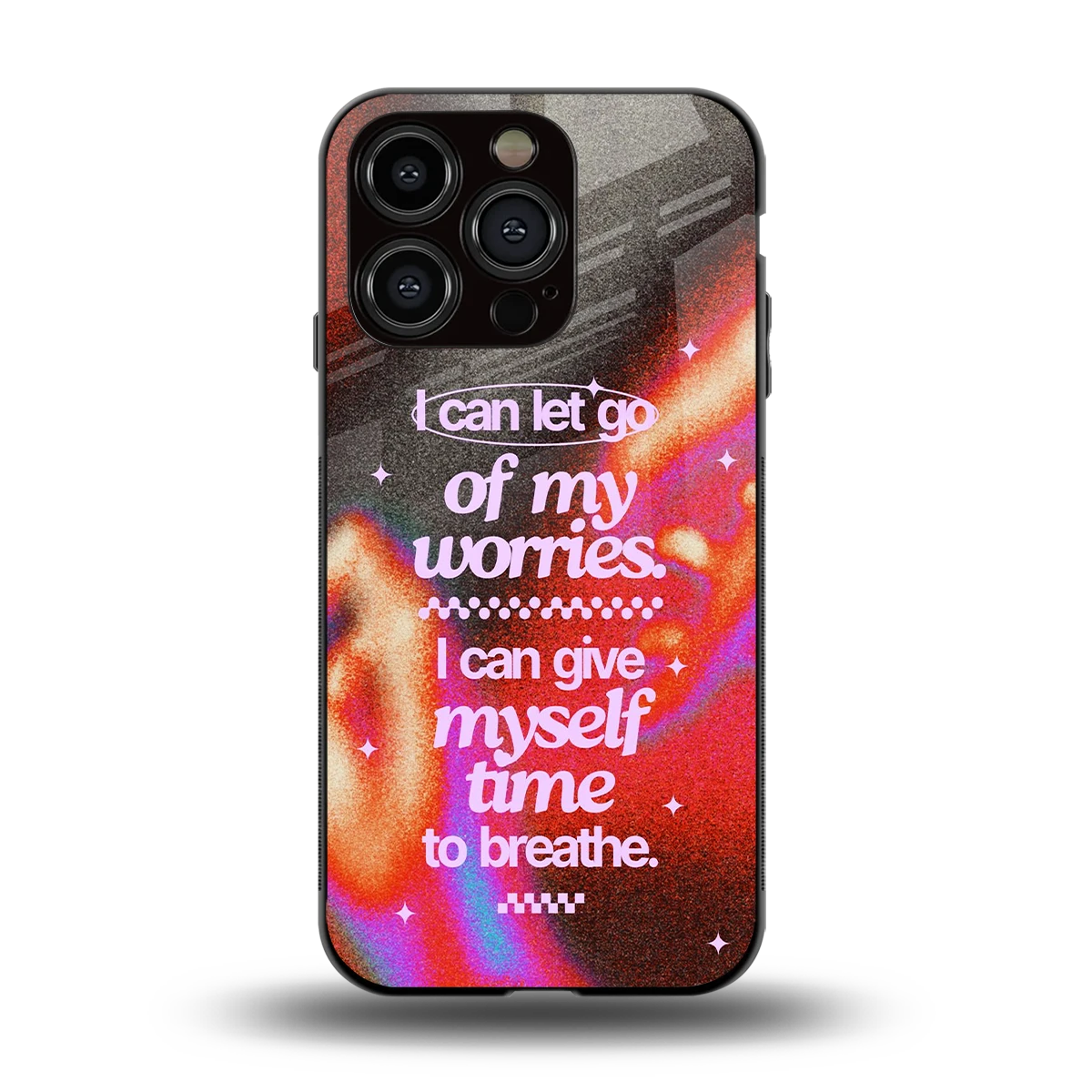 Let Go back phone cover | glass case for iphone 13 pro
