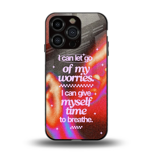 Let Go back phone cover | glass case for iphone 13 pro