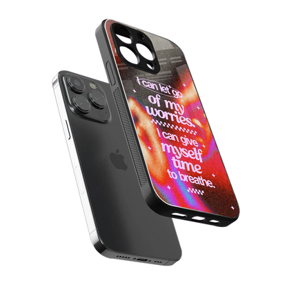 Let Go sleek iphone 13 pro cover with tempered glass back and TPU edges