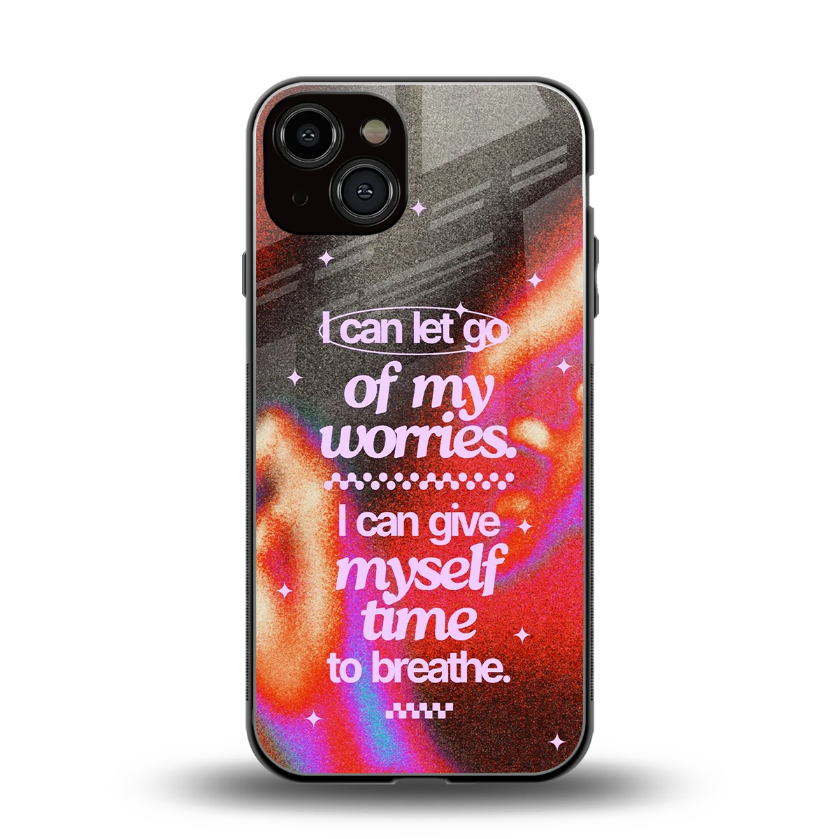 Let Go back phone cover | glass case for iphone 14