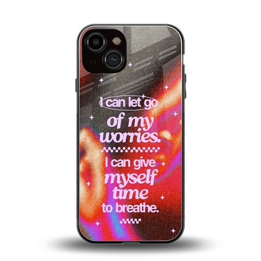 Let Go back phone cover | glass case for iphone 14