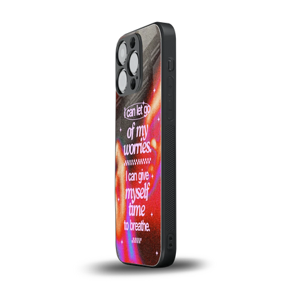Let Go iphone 16 pro mobile cover | shockproof glass phone case