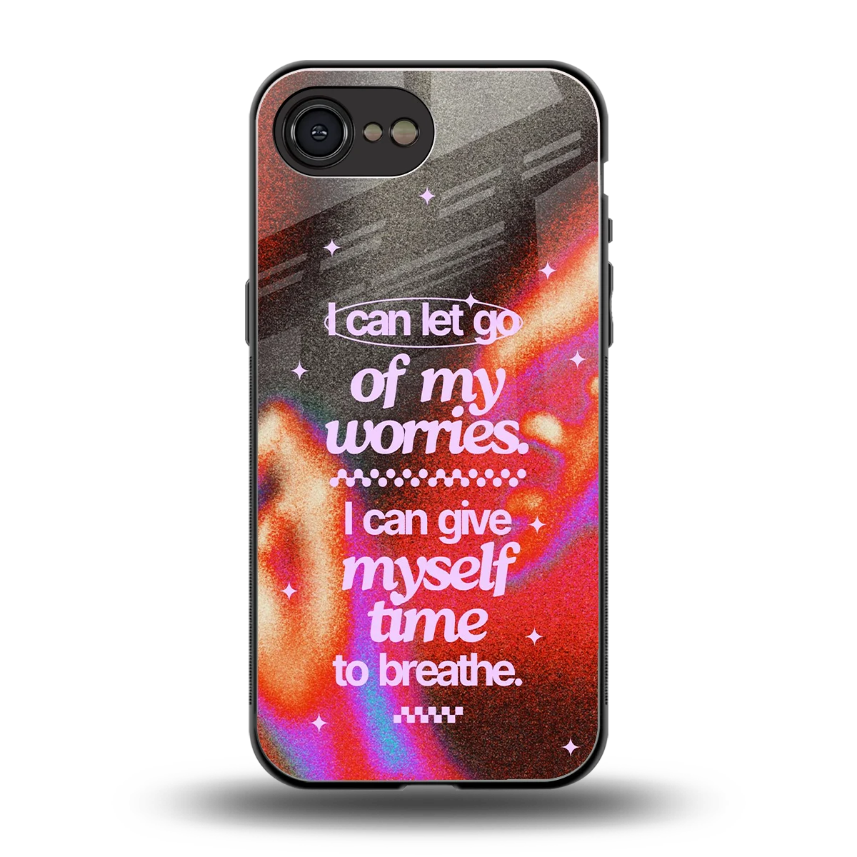 Let Go back phone cover | glass case for iphone 16e