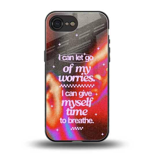 Let Go back phone cover | glass case for iphone 16e