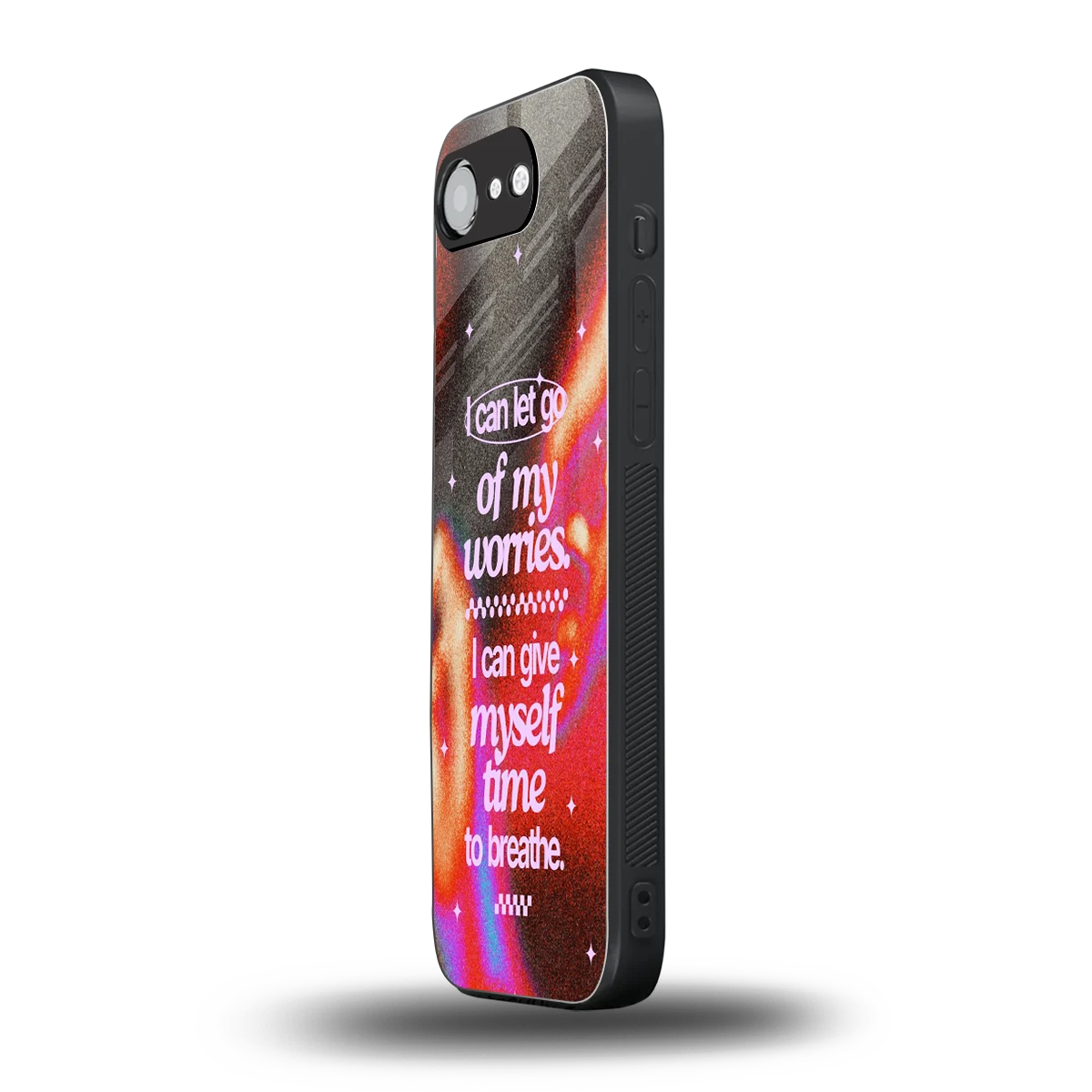 Let Go iphone 17e mobile cover | shockproof glass phone case