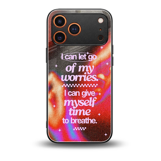 Let Go back phone cover | glass case for iphone 17 pro max