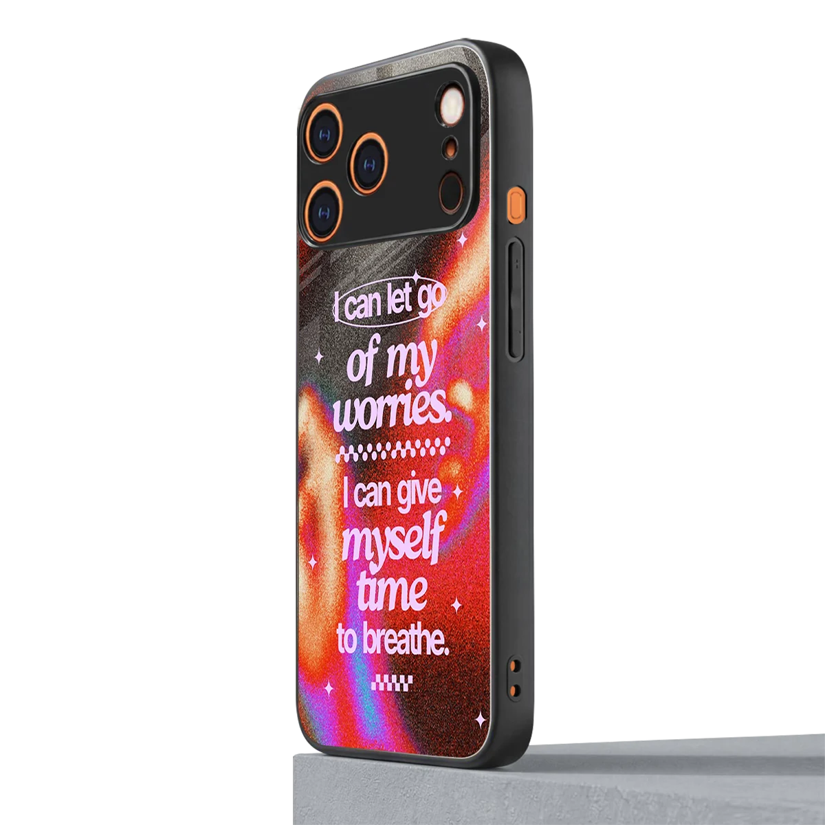 Let Go iphone 17 pro max mobile cover | shockproof glass phone case
