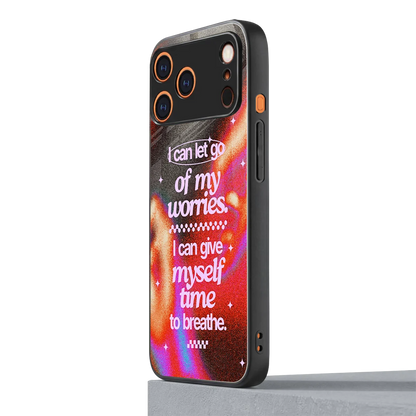 Let Go iphone 17 pro max mobile cover | shockproof glass phone case