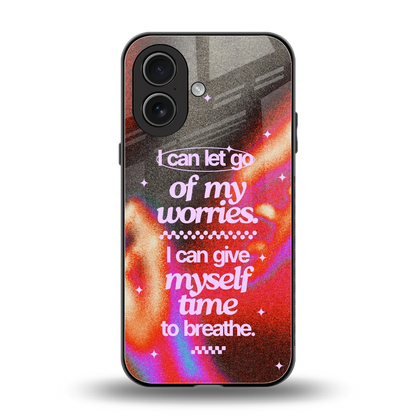 Let Go back phone cover | glass case for iphone 17