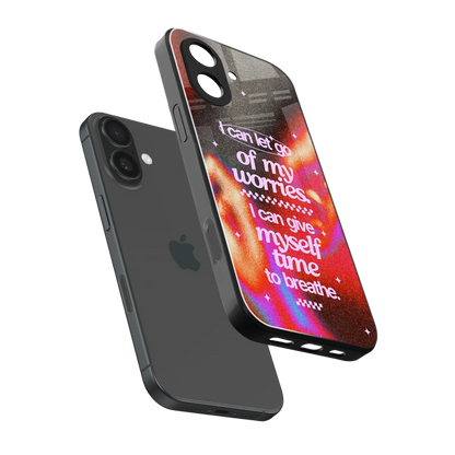 Let Go sleek iphone 17 cover with tempered glass back and TPU edges