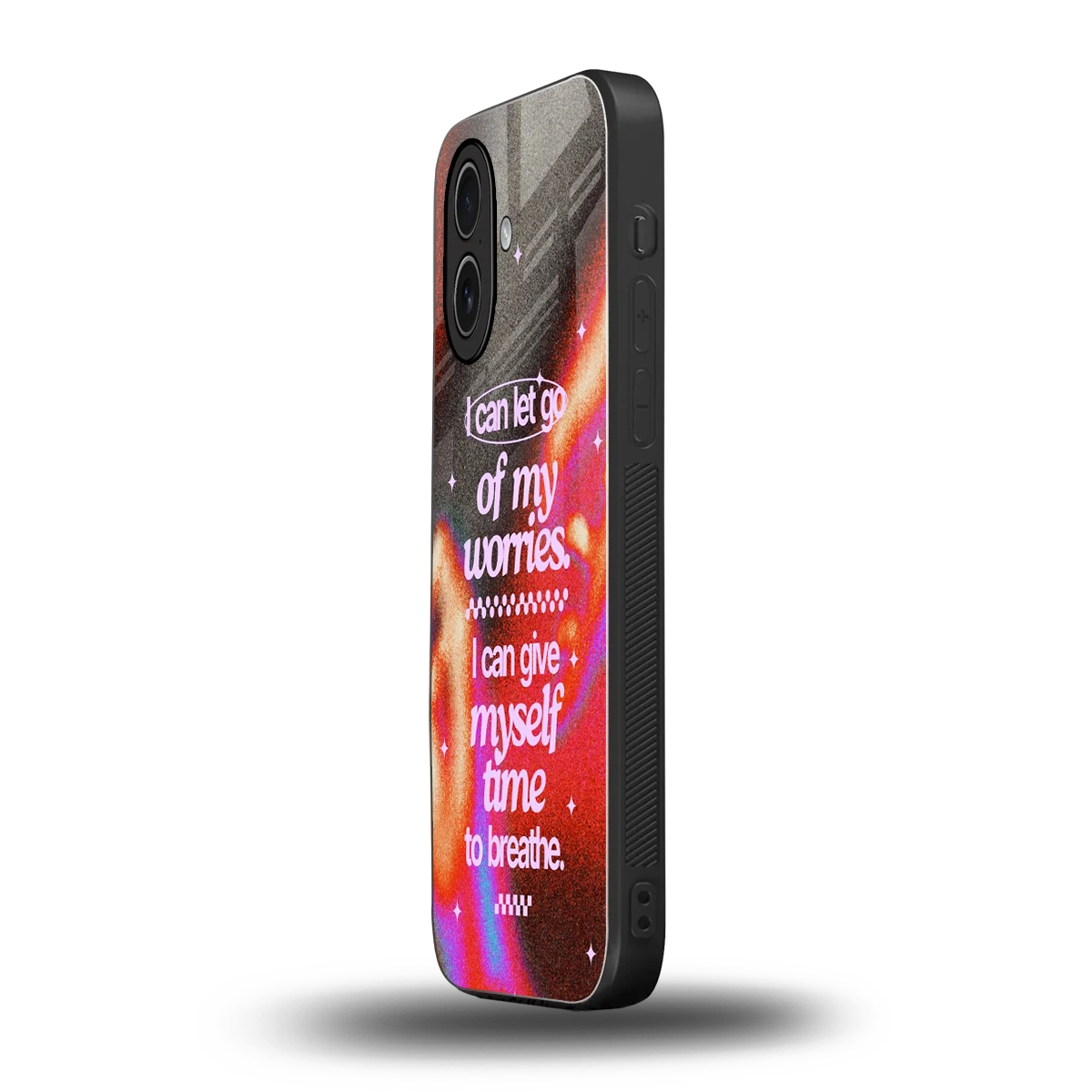 Let Go iphone 17 mobile cover | shockproof glass phone case