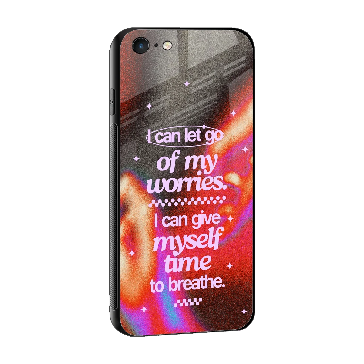 Let Go sleek iphone 6 cover with tempered glass back and TPU edges