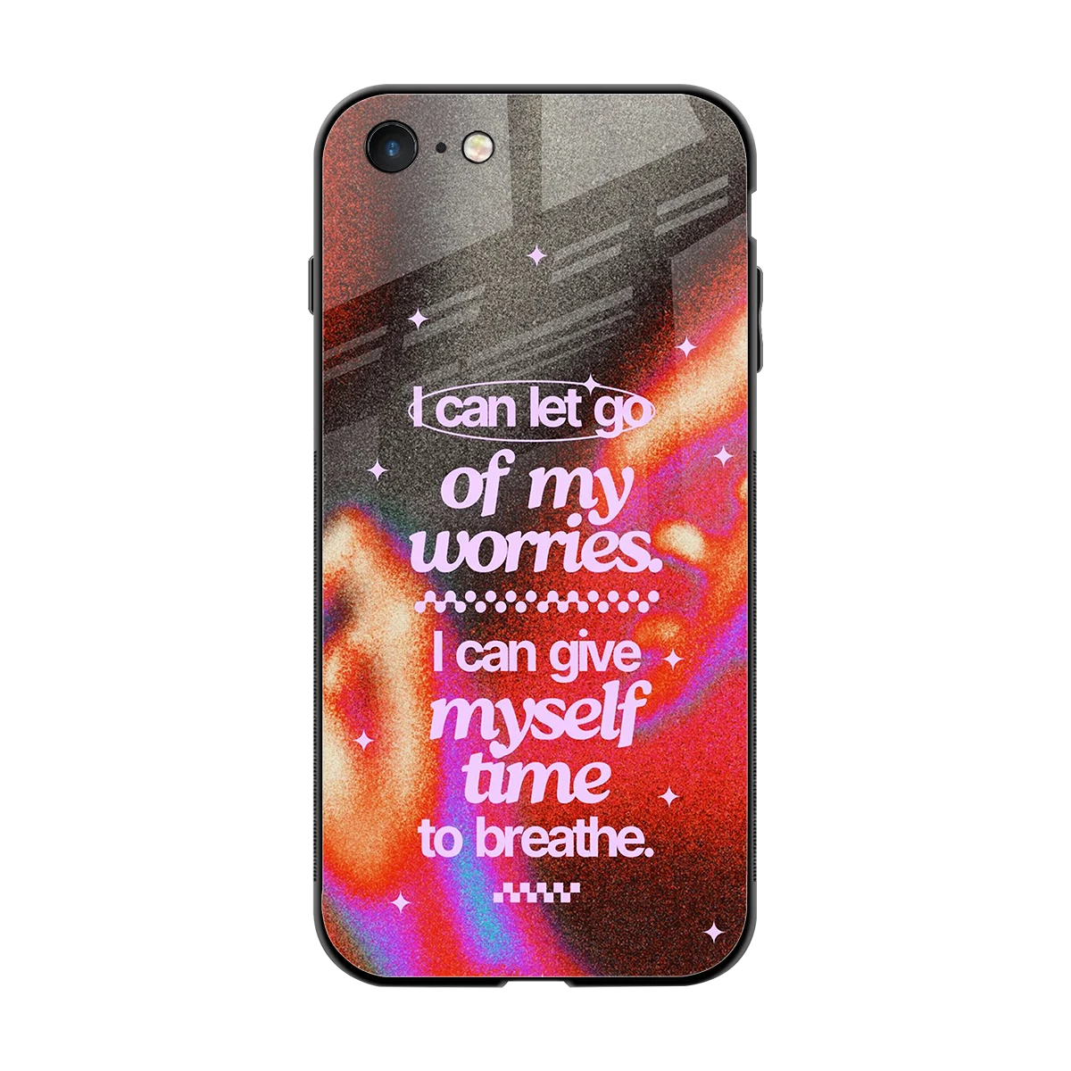 Let Go back phone cover | glass case for iphone 7