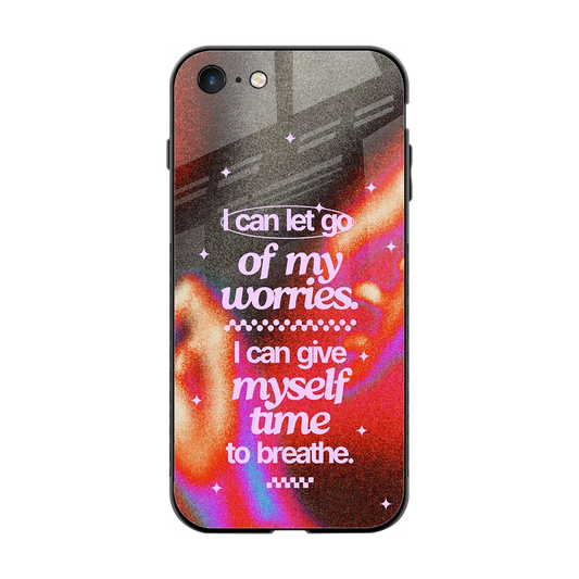 Let Go back phone cover | glass case for iphone 7