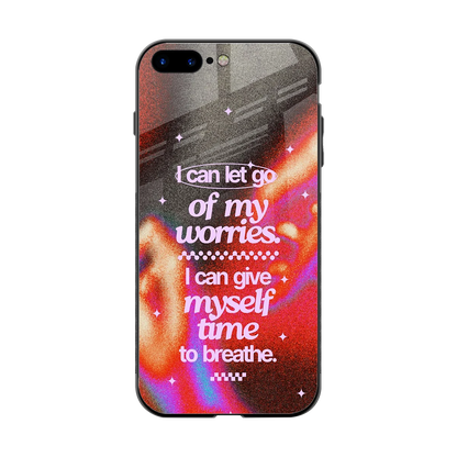 Let Go back phone cover | glass case for iphone 8 plus