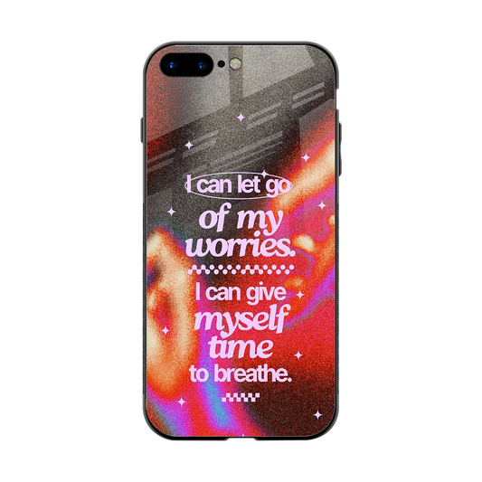 Let Go back phone cover | glass case for iphone 8 plus