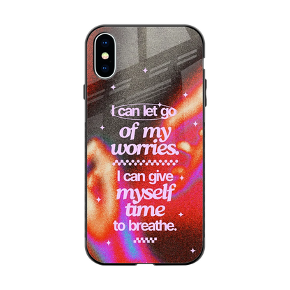 Let Go back phone cover | glass case for iphone x