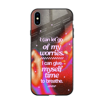 Let Go back phone cover | glass case for iphone xs max