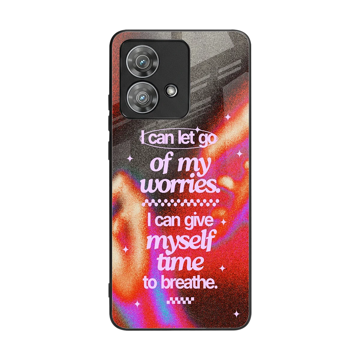 Let Go back phone cover | glass case for motorola edge 40 neo 5g
